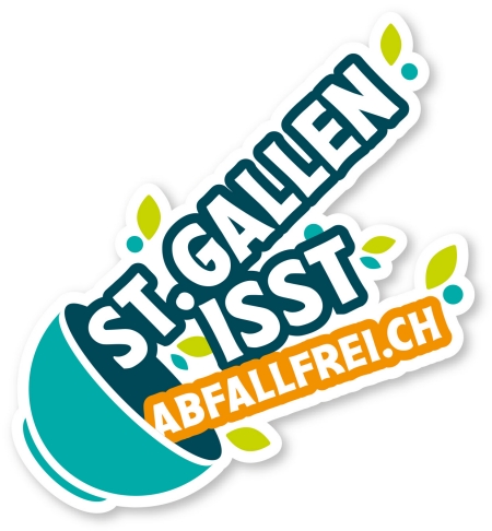 Logo "St.Gallen isst abfallfrei"